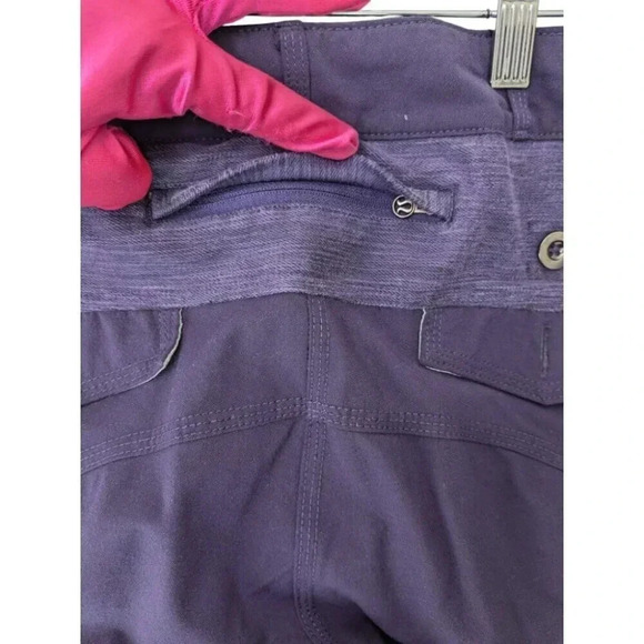 Lululemon Pedal Power Cycling Pant Dense Purple Reflective Commuter Trouser Sz 6 - Picture 9 of 12